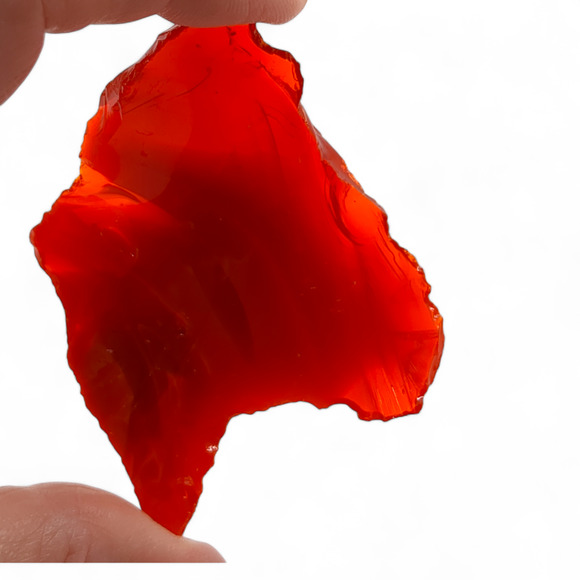 Ruby Amberina Swirl Slag Art Glass Cullet #4S48 - Picture 5 of 6